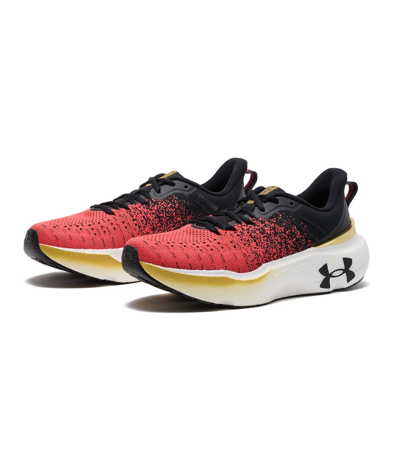 UNDER ARMOR UA Infinite Elite (Men's) Black / Red Solstice / Metallic Gold