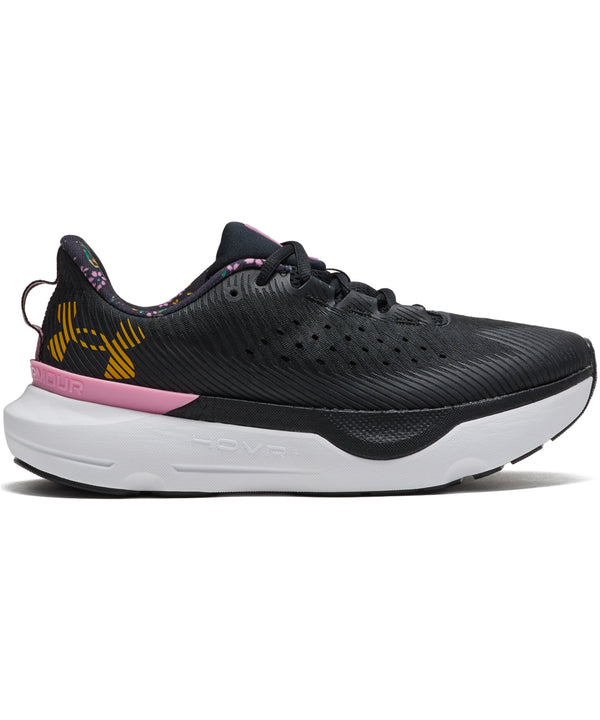 UNDER ARMOR UA W Infinite Pro Floral (WOMENS) Black / Black / Golden Yellow