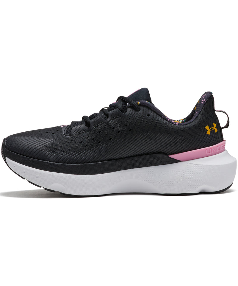 UNDER ARMOUR UA W Infinite Pro Floral (WOMENS) Black / Black / Golden Yellow