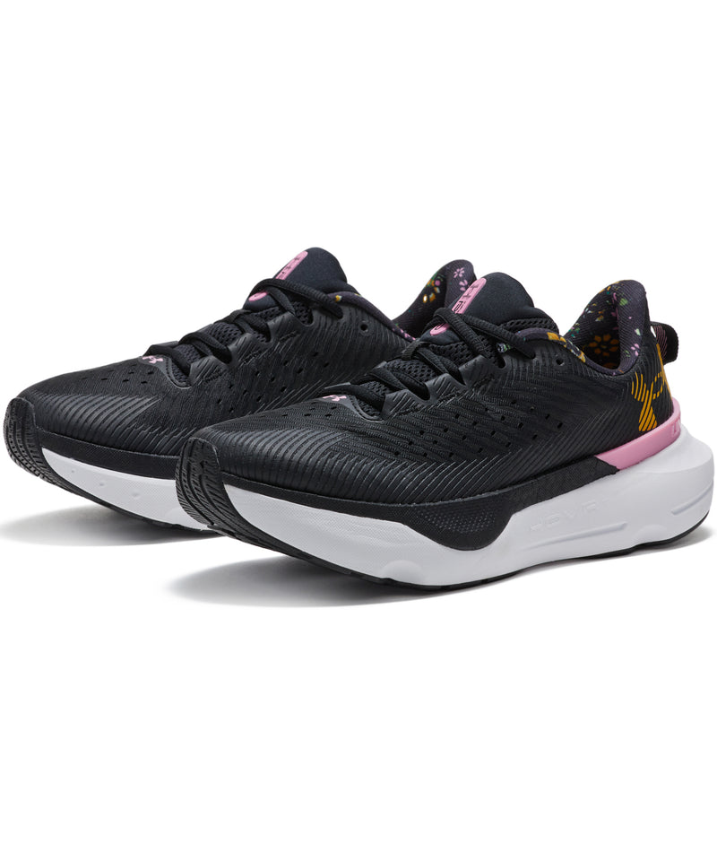 UNDER ARMOUR UA W Infinite Pro Floral (WOMENS) Black / Black / Golden Yellow