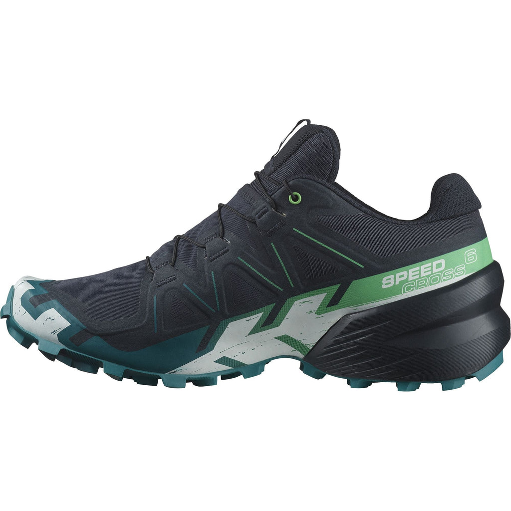 SALOMON SPEEDCROSS 6（Men's） Carbon / Tahitian Tide / White