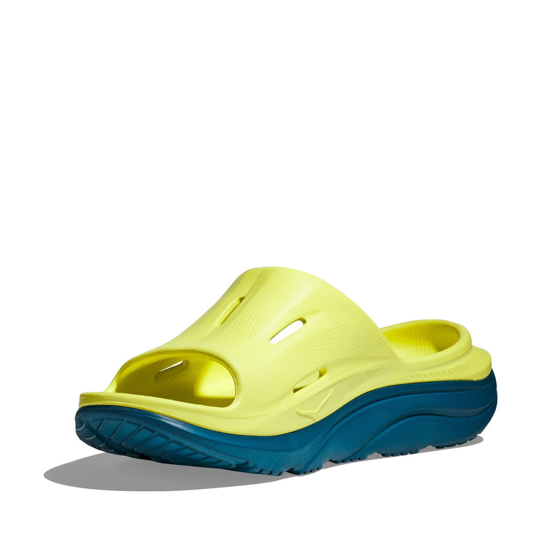 HOKA ORA RECOVERY SLIDE 3 (UNISEX) EVENING PRIMROSE / DEEP LAGOON