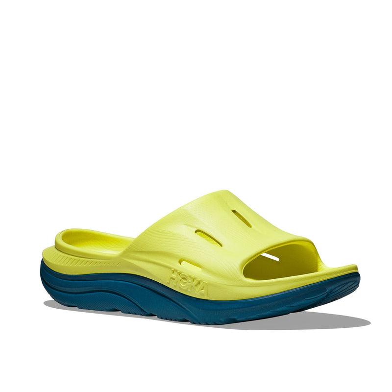 HOKA ORA RECOVERY SLIDE 3 (UNISEX) EVENING PRIMROSE / DEEP LAGOON