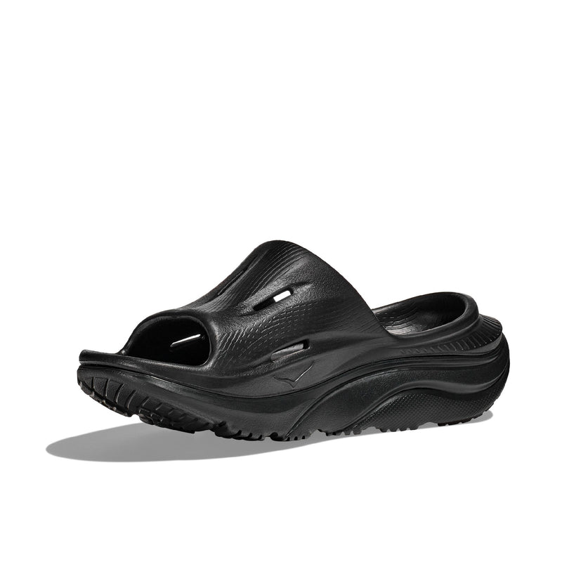 HOKA U ORA RECOVERY SLIDE 3 (UNISEX) BLACK / BLACK