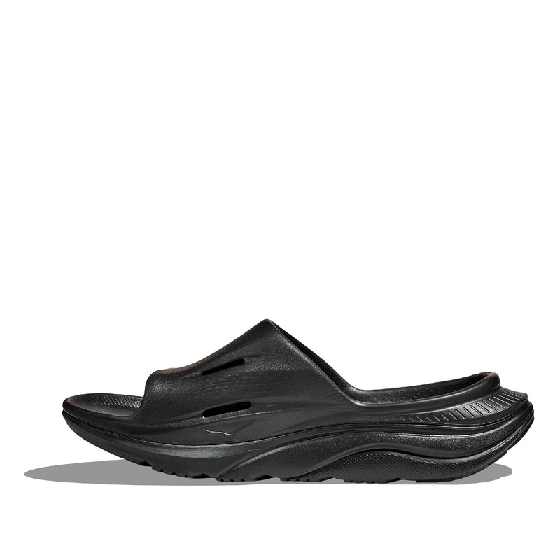 HOKA U ORA RECOVERY SLIDE 3 (UNISEX) BLACK / BLACK