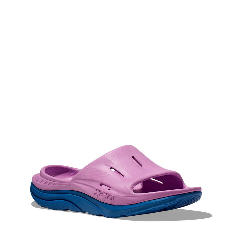 HOKA U ORA RECOVERY SLIDE 3 (UNISEX) CYCLAMEN / COASTAL SKY