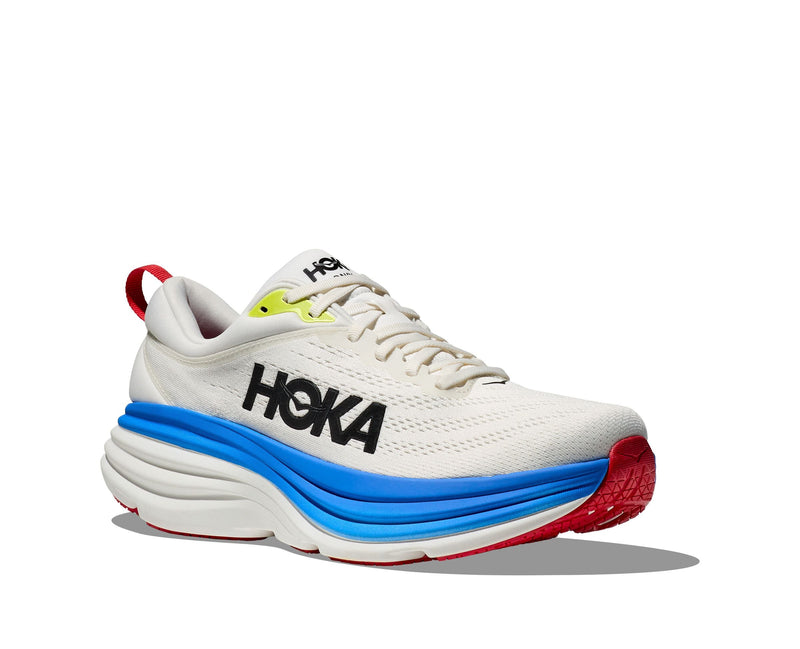 HOKA BONDI 8（Men's） BLANC DE BLANC / VIRTUAL BLUE