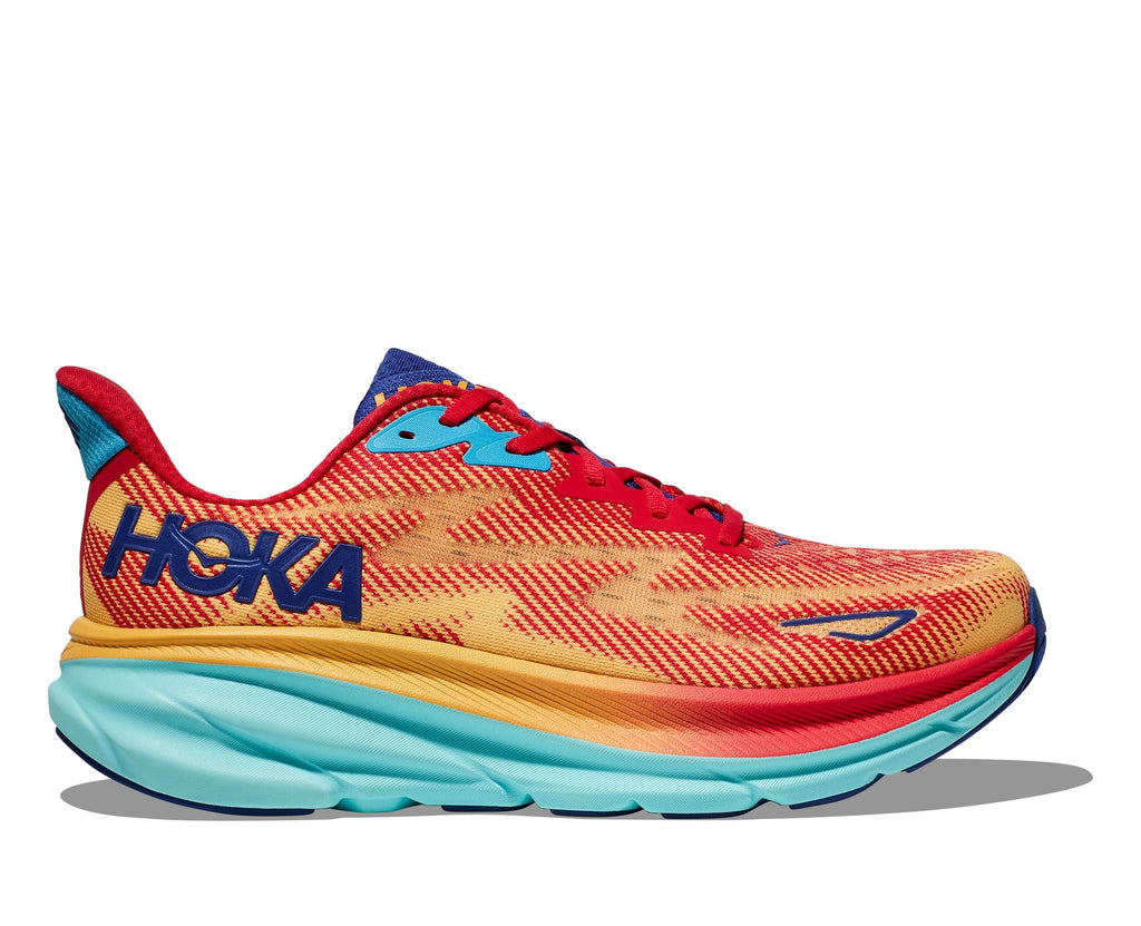 HOKA CLIFTON 9 Wide（Men's） CERISE / CLOUDLESS – Runtrip Store