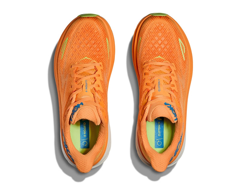 HOKA M CLIFTON 9 (MENS) SOLAR FLARE / LETTUCE