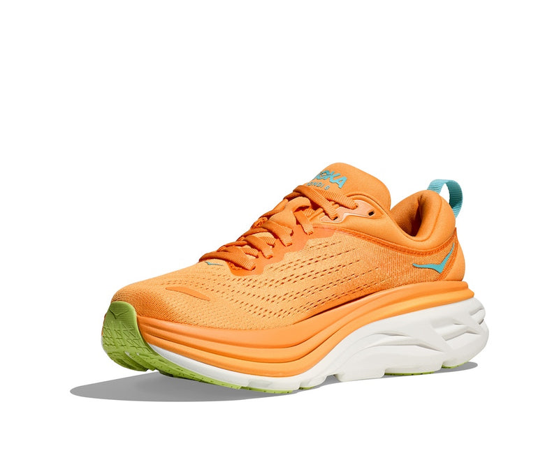 HOKA W BONDI 8 (WOMENS) SOLAR FLARE / LETTUCE