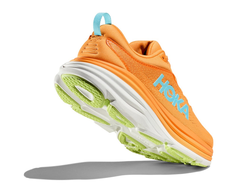 HOKA W BONDI 8 (WOMENS) SOLAR FLARE / LETTUCE