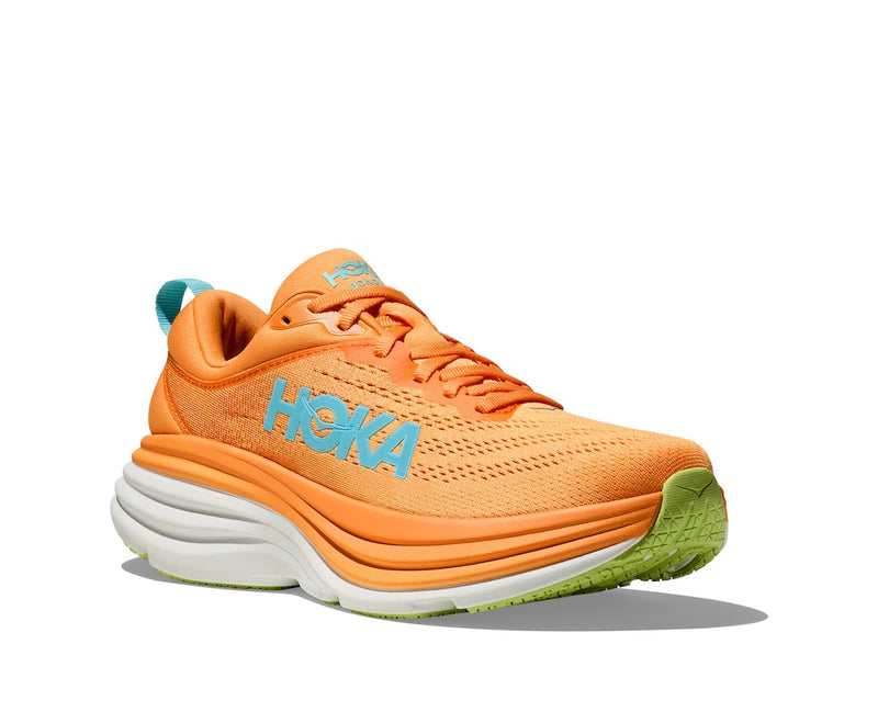 HOKA W BONDI 8 (WOMENS) SOLAR FLARE / LETTUCE