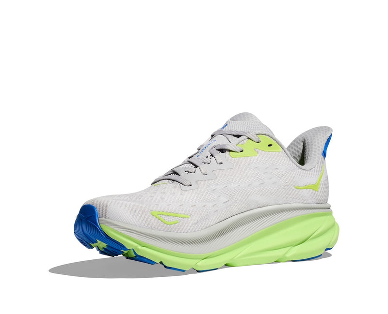 HOKA M CLIFTON 9 WIDE (MENS) STARDUST / ELECTRIC COBALT