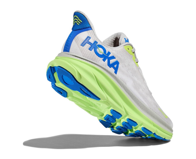 HOKA M CLIFTON 9 WIDE (MENS) STARDUST / ELECTRIC COBALT