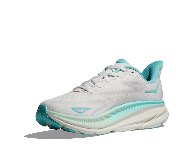 HOKA W CLIFTON 9 WIDE (WOMENS) FROST / ROSE GOLD