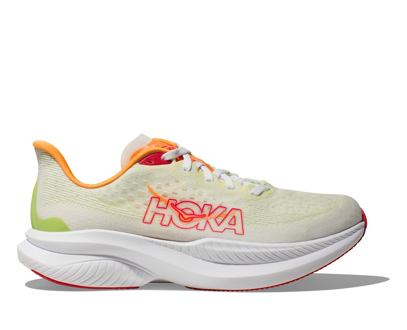 HOKA W MACH 6 (WOMENS) WHITE / LETTUCE