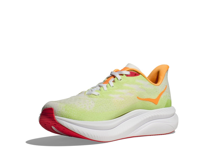 HOKA W MACH 6 (WOMENS) WHITE / LETTUCE