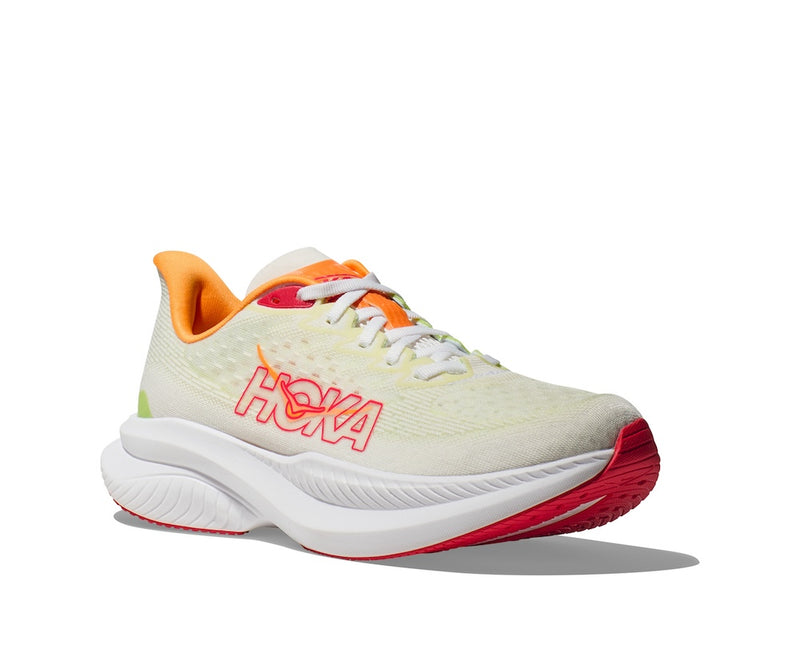 HOKA W MACH 6 (WOMENS) WHITE / LETTUCE