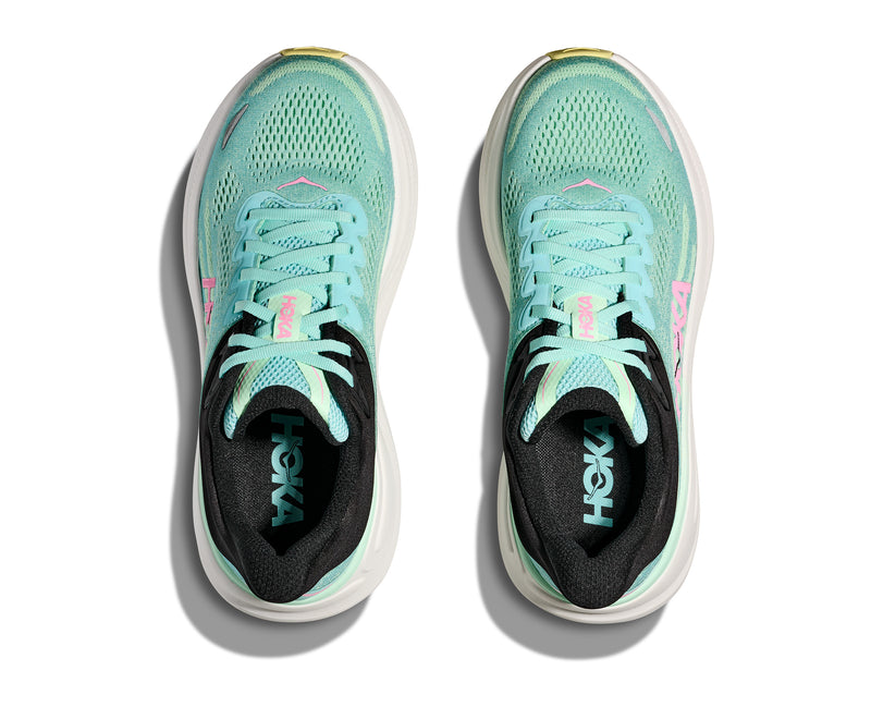 HOKA W BONDI 9 (WOMENS) BLUE SPARK / MINT FLUORITE