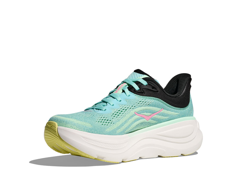 HOKA W BONDI 9 (WOMENS) BLUE SPARK / MINT FLUORITE