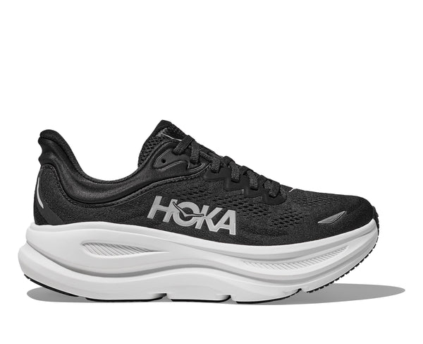 HOKA M BONDI 9 WIDE (MENS) BLACK / WHITE