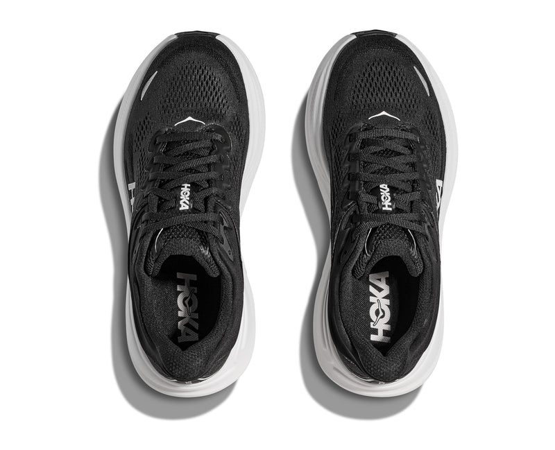 HOKA M BONDI 9 WIDE (MENS) BLACK / WHITE