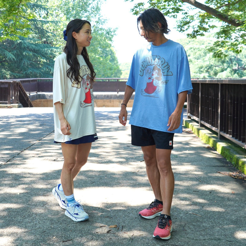 Style | I LOVE DONUTS RUNNING TEE by JINGER (Blue)