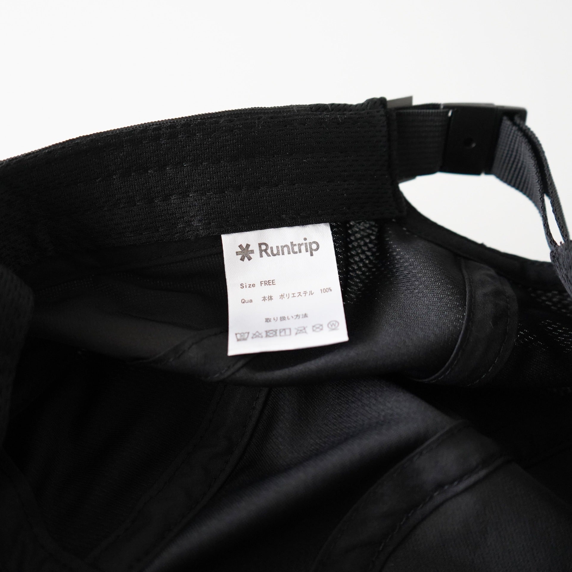 Runtrip Original 5Panel Cap 2nd Model (All Black)