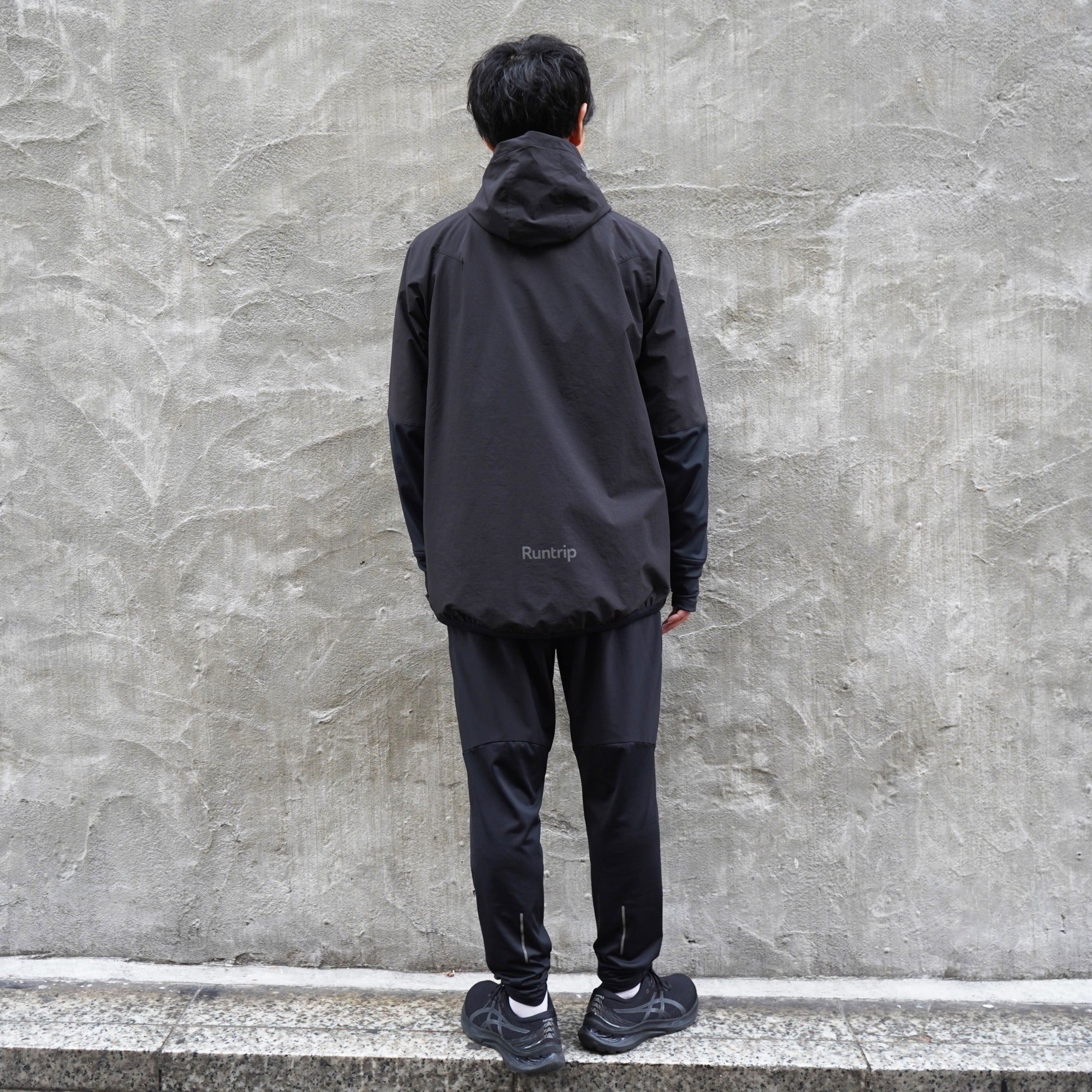 【展示サンプル】THE RUNNING JACKET by Runtrip 3rd model (Black)