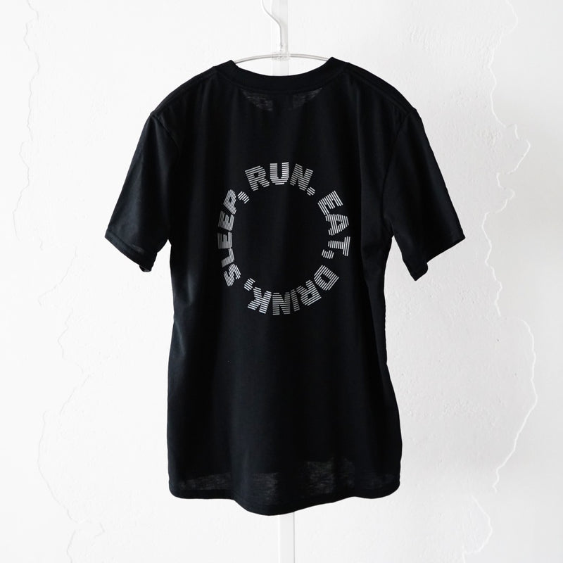 EAT DRINK SLEEP RUN / Circle Logo Tee (Black)