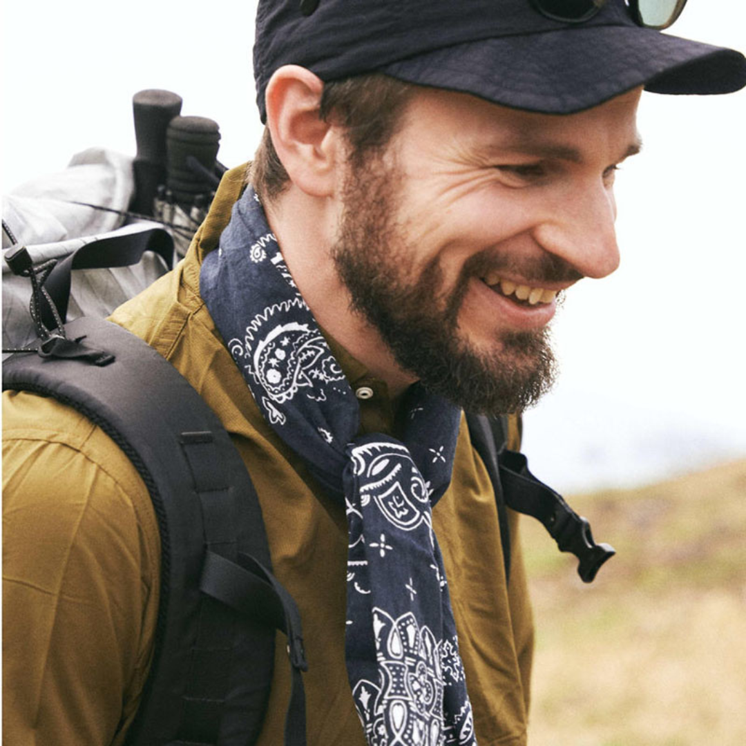 CHAORAS スポーツてぬぐい (ビンテージバンダナ Black)