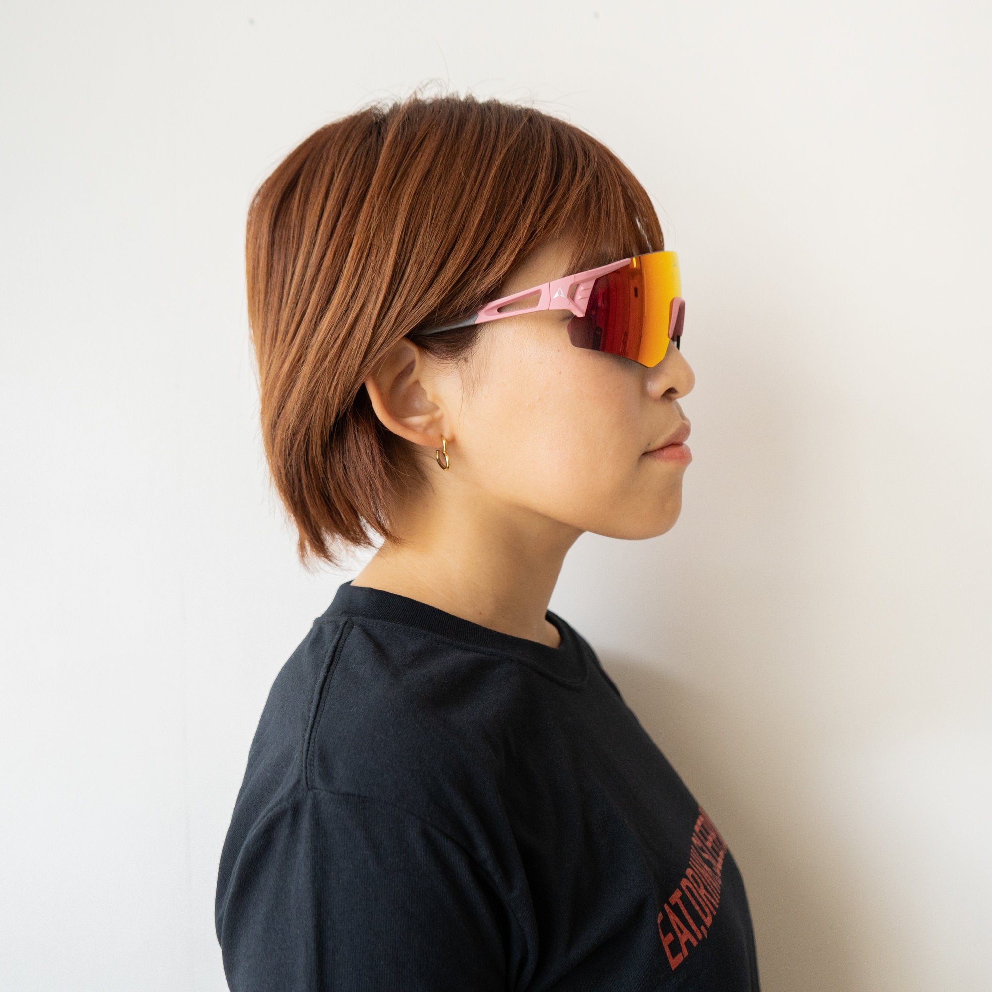 ALTALIST HAYATE R1 (Smoky Pink Frame / Dark Red Mirror Lens)