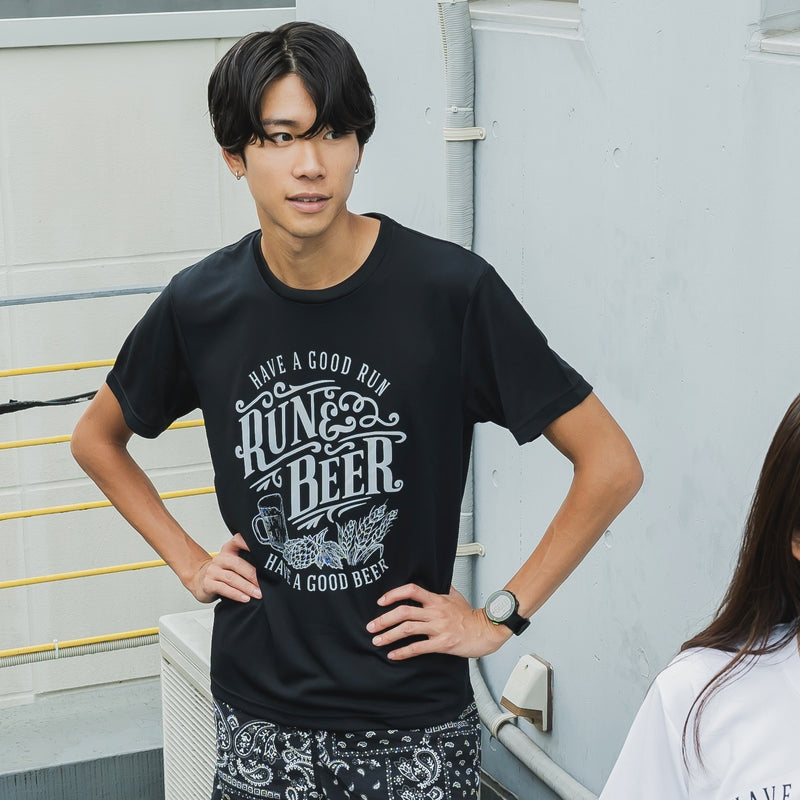 Run & Beer DRY Tee（Black）