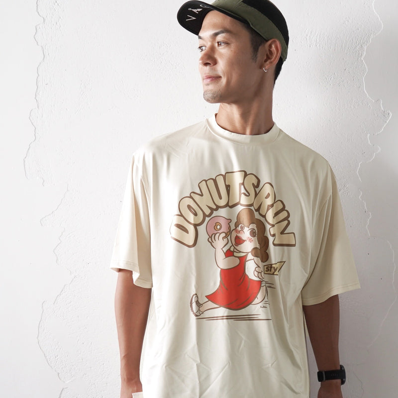 Style | I LOVE DONUTS RUNNING TEE by JINGER (Ivory)