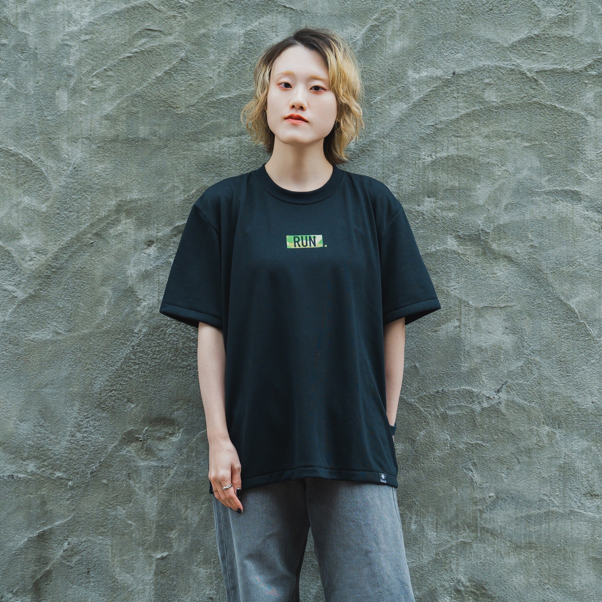 EAT DRINK SLEEP RUN / “STREET” RUN. HEAVY WEIGHT Tee Limited "Camouflage" Edition (Black)