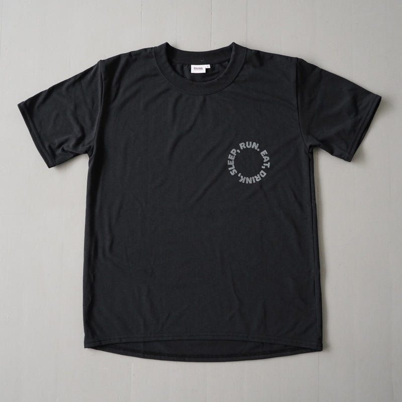 EAT DRINK SLEEP RUN / Circle Logo Tee (Black)