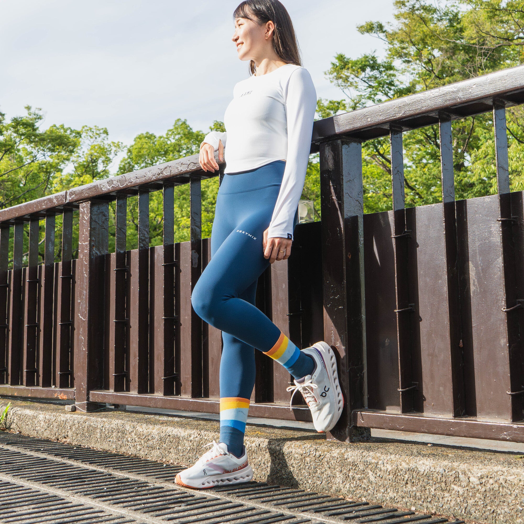 XEXYMIX BLACK LABEL シグネチャー360N 9分丈 レギンス