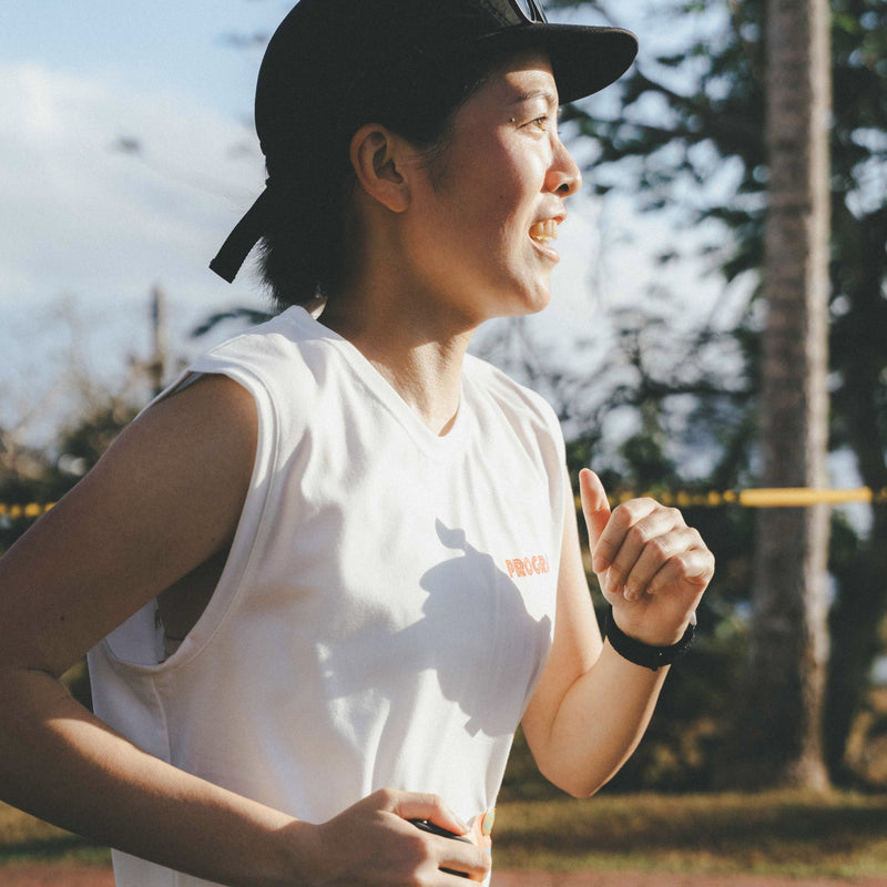 PROGRESS RUNNING CLUB Eat Pasta Run Fasta Custom-made Sleeve-less Tee