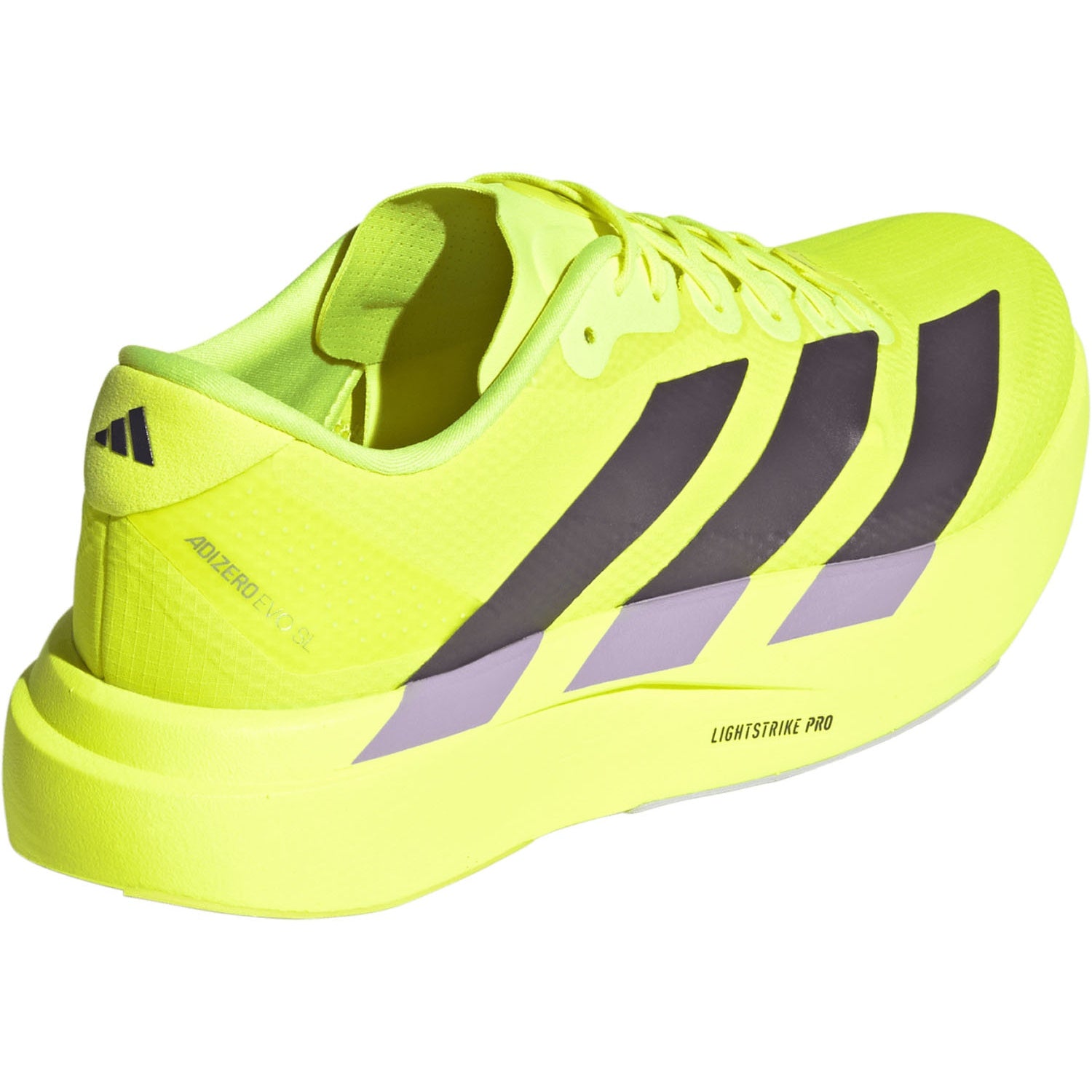 adidas ADIZERO EVO SL WOVEN（Men's）ソーラーイエロー/オーロラプラム/パウダープラム