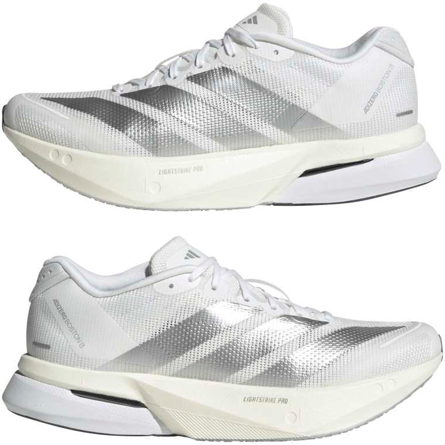 adidas ADIZERO BOSTON 13（Women's）フットウェアホワイト/マットシルバー/ダッシュグレー