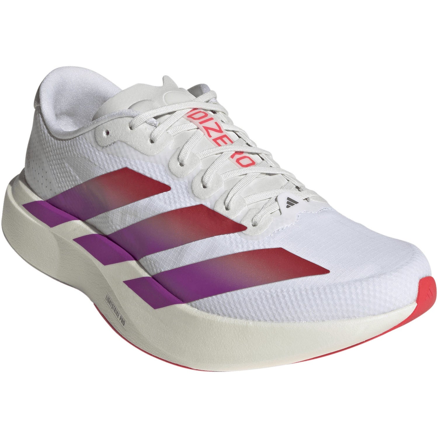 adidas ADIZERO EVO SL WOVEN（Men's）フットウェアホワイト/ルシッドレッド/クリスタルホワイト