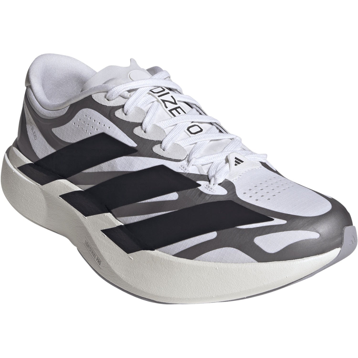 adidas ADIZERO EVO SL EXO（Men's）フットウェアホワイト/コアブラック/アイアンメタリック