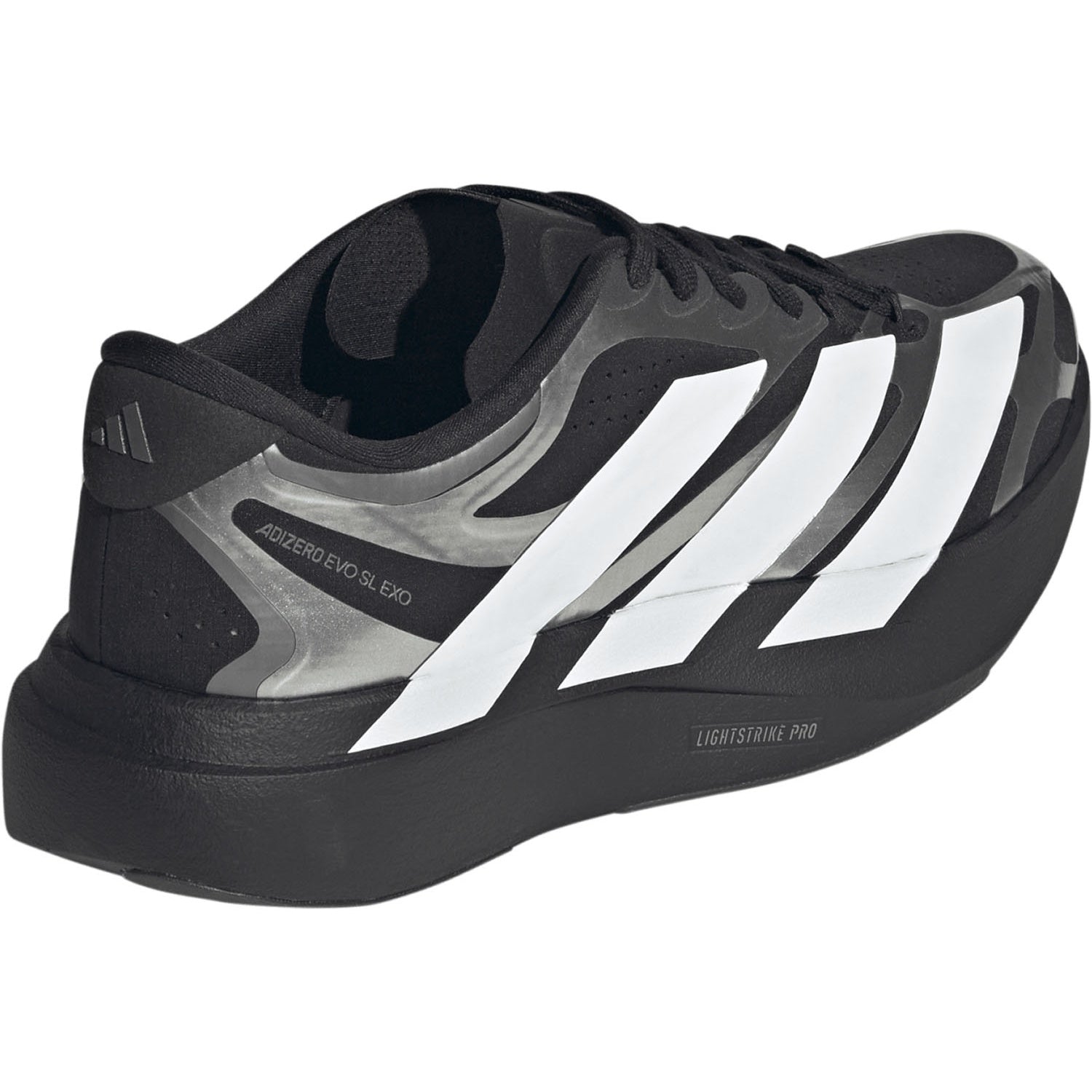 adidas ADIZERO EVO SL EXO（Men's）コアブラック/フットウェアホワイト/アイアンメタリック