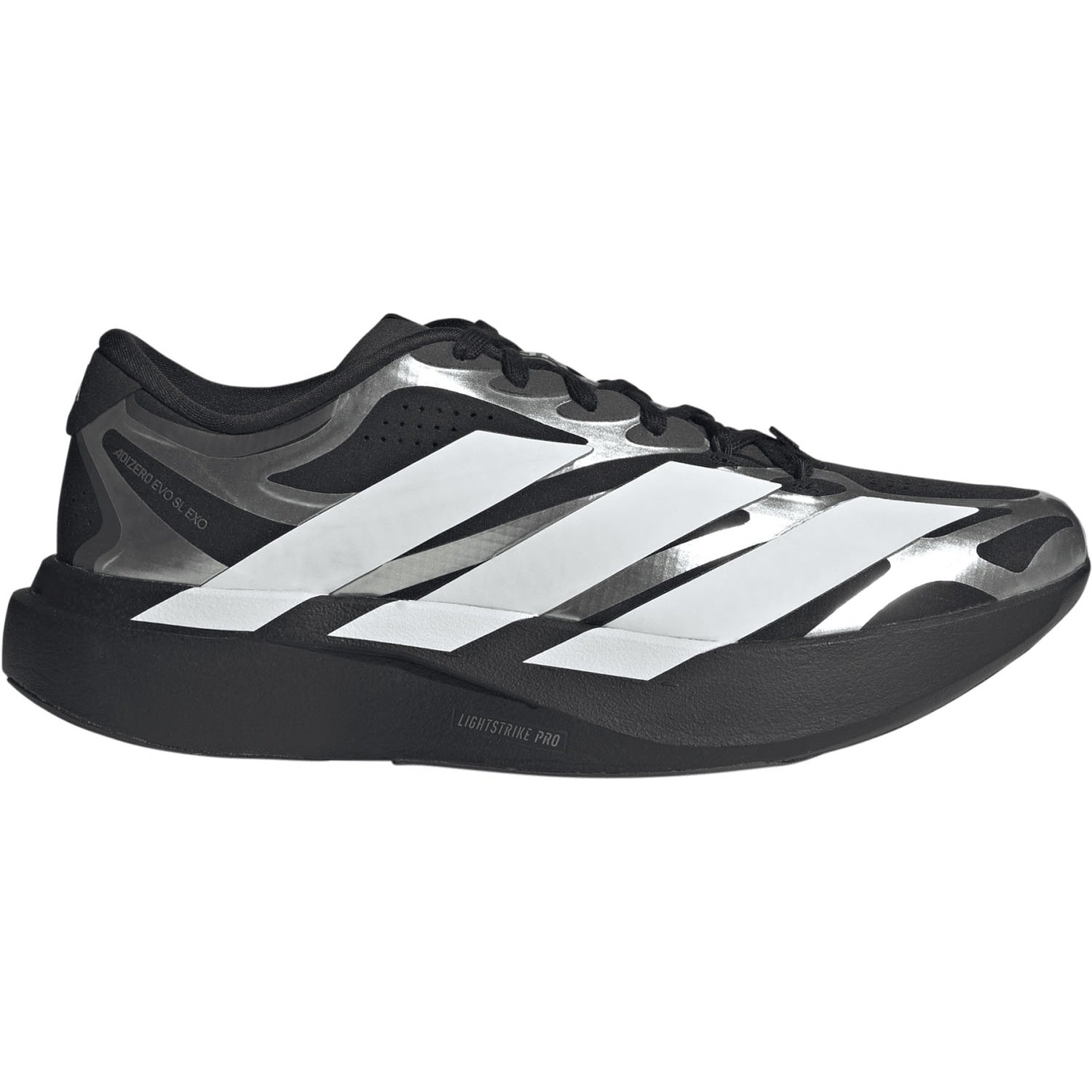 adidas ADIZERO EVO SL EXO（Men's）コアブラック/フットウェアホワイト/アイアンメタリック