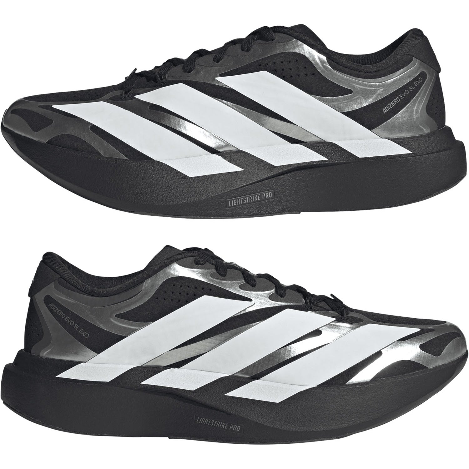 adidas ADIZERO EVO SL EXO（Men's）コアブラック/フットウェアホワイト/アイアンメタリック