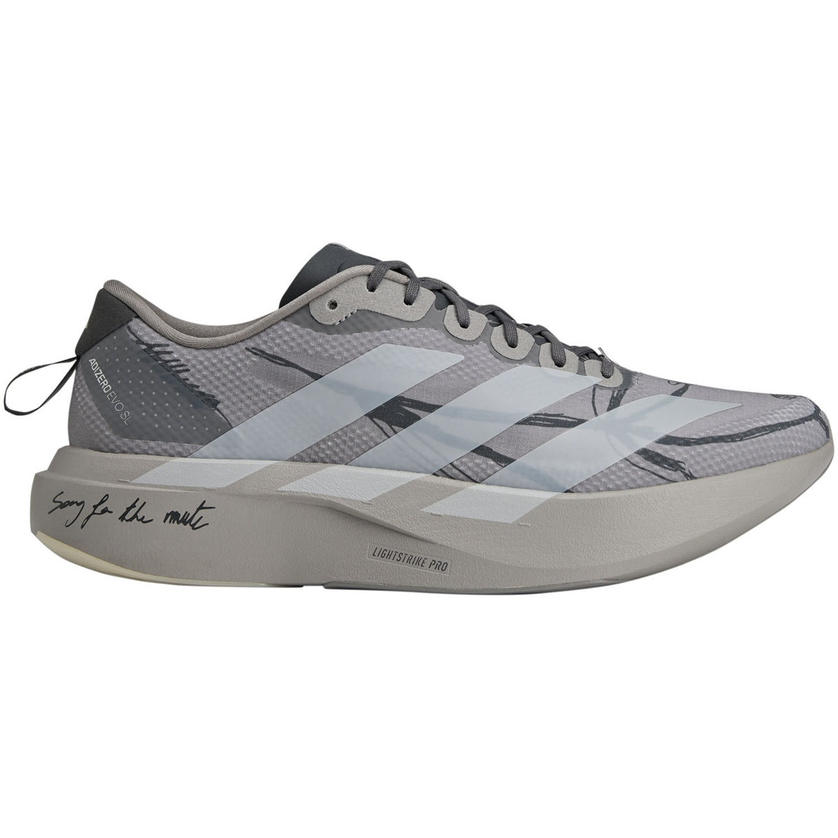 adidas ADIZERO EVO SL WOVEN SFTM（Men's）クリアグラナイト/グレーワン/グレーシックス
