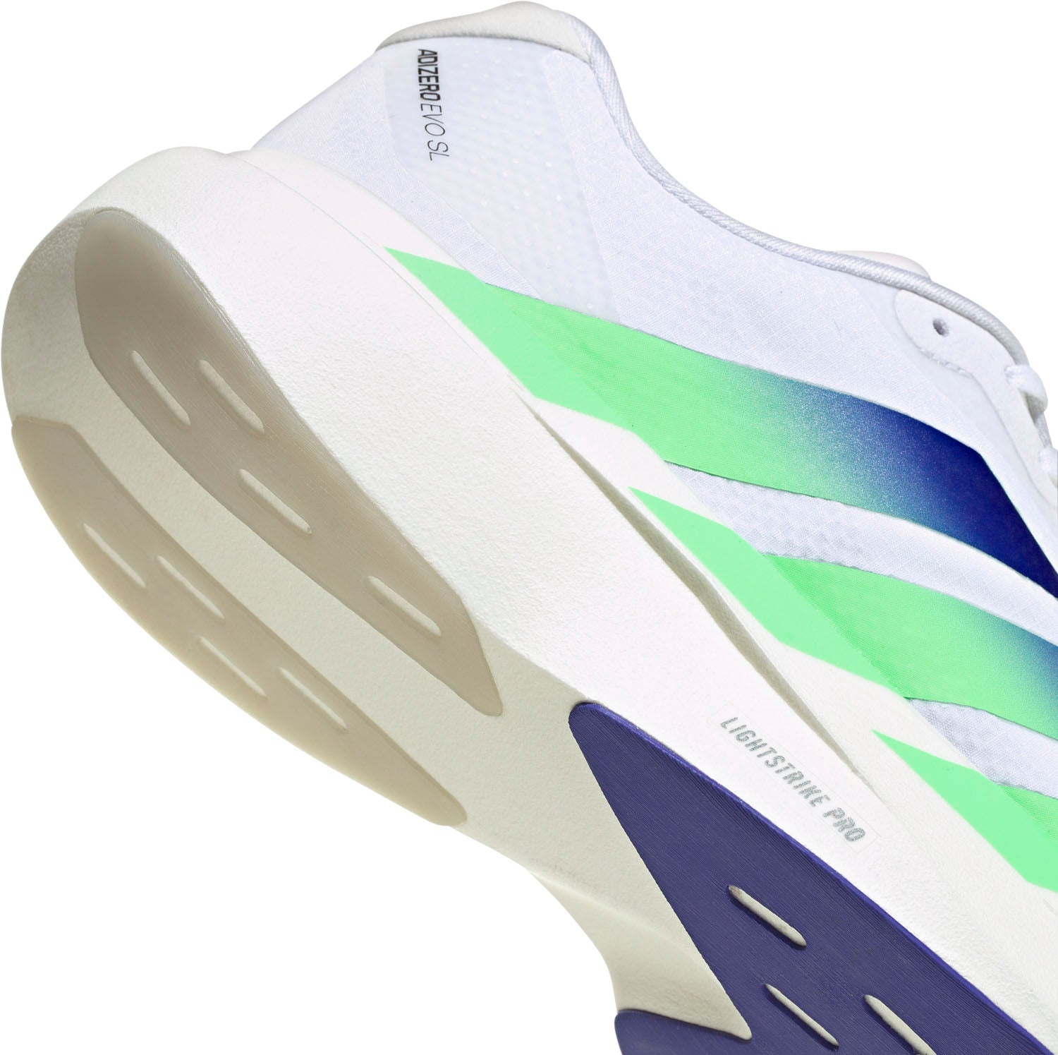 adidas ADIZERO EVO SL WOVEN（Men's）フットウェアホワイト/ビームグリーン/コアホワイト