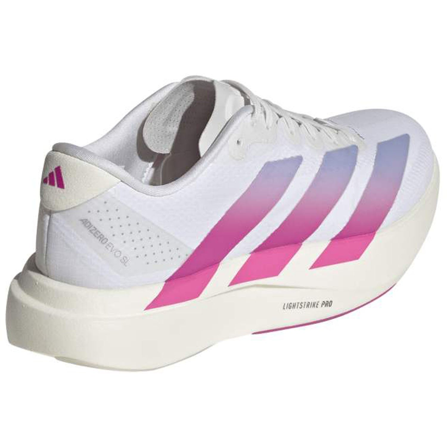 adidas ADIZERO EVO SL WOVEN（Women's）フットウェアホワイト/ルシッドフクシャ/バイオレットトーン