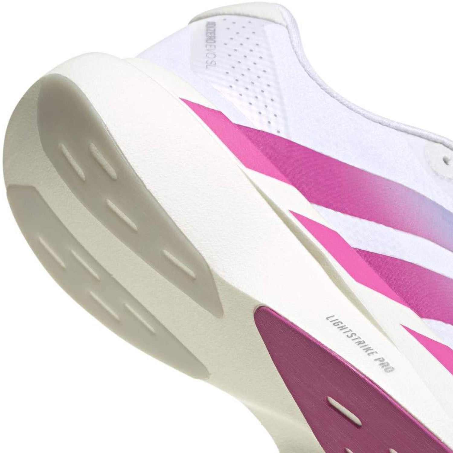 adidas ADIZERO EVO SL WOVEN（Women's）フットウェアホワイト/ルシッドフクシャ/バイオレットトーン