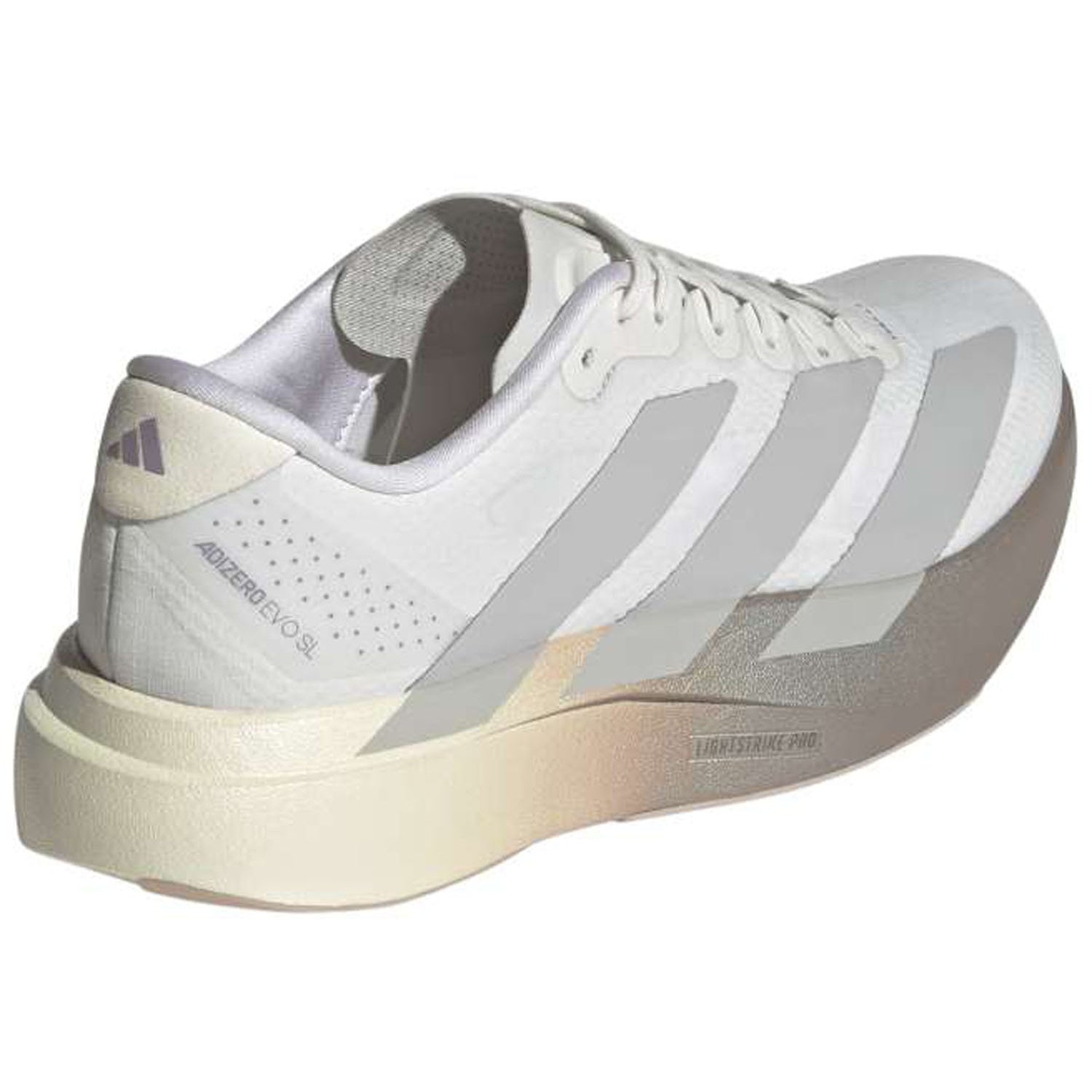 adidas ADIZERO EVO SL WOVEN（Women's）クリスタルホワイト/グレーツー/マットパープルメタリック